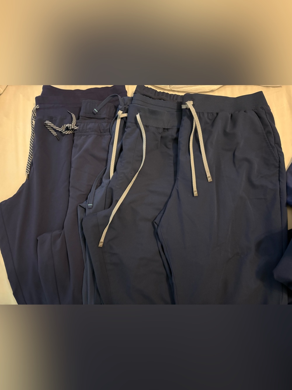 Navy blue scrubs set bundle 6 pants & 5 tops Fabletics & more 3x 22/24